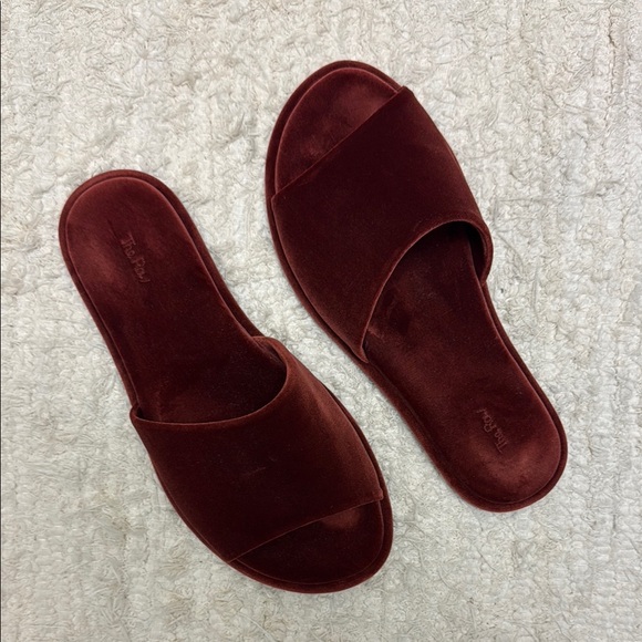 The Row Shoes - The Row Velvet Slides